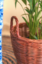 Load image into Gallery viewer, English Willow Planter with handles handcrafted in Kashmir
