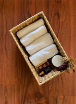 Load image into Gallery viewer, Rectangular towel basket/ organiser from Assam (Water Hyacinth)
