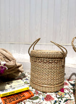 Load image into Gallery viewer, Handcrafted Laundry baskets/ Multi Utility Baskets with lid and handles
