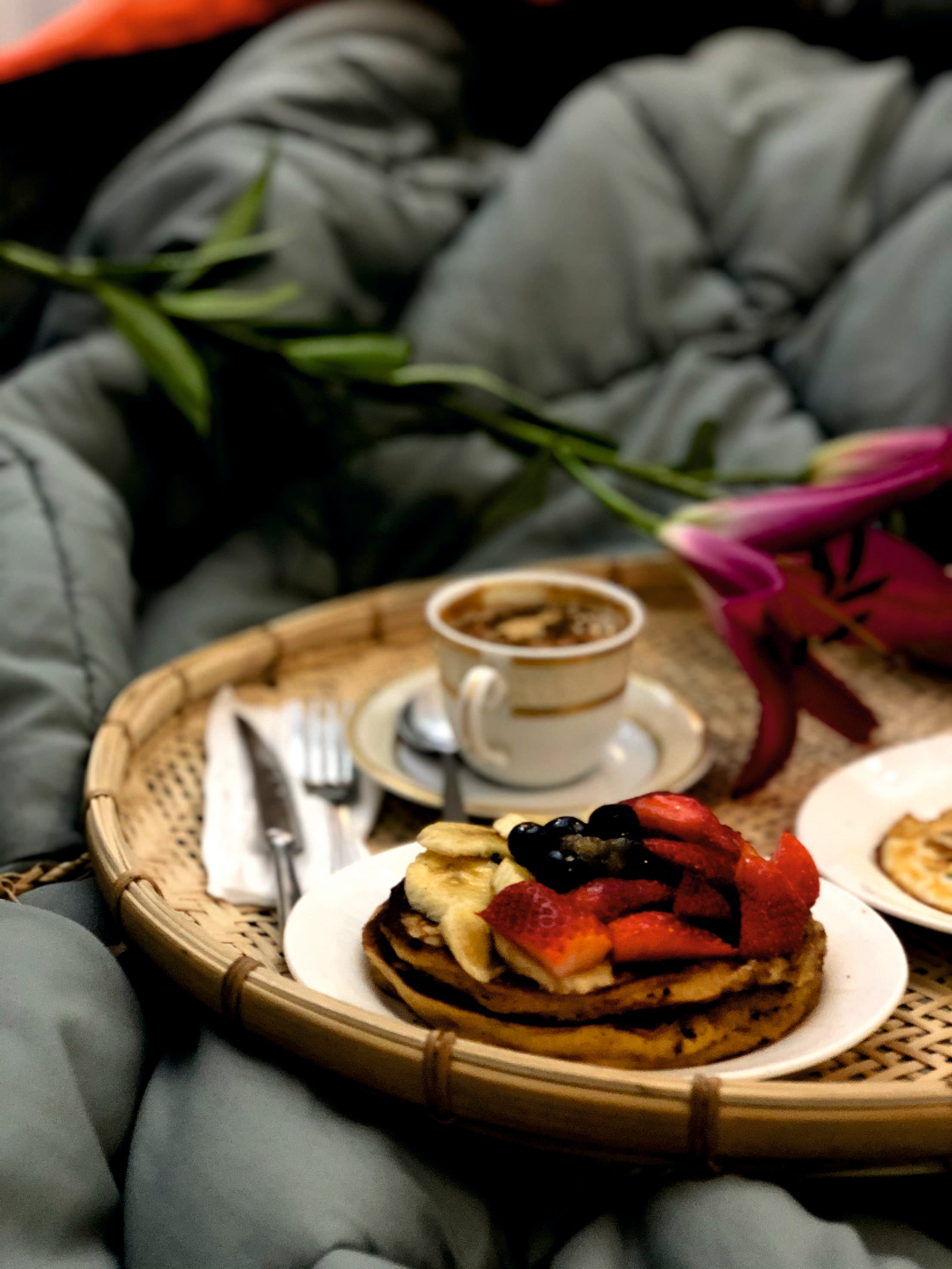 Breakfast in bed tray/ Wall tray - handcrafted in bamboo